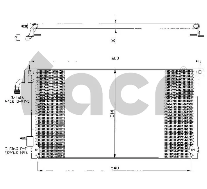 Compre Radiador de aparelho de ar condicionado Citroen Saxo 