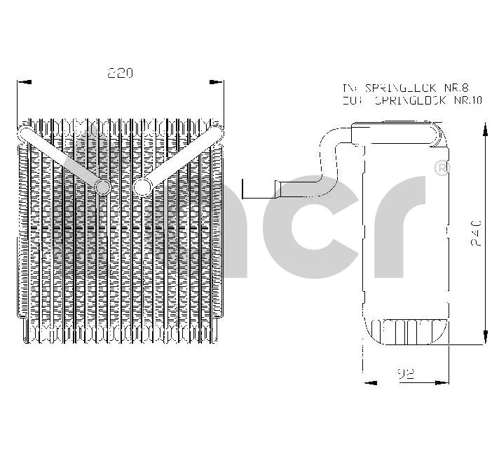 Compre AE240000S Mahle Original Vaporizador de aparelho de ar condicionado
