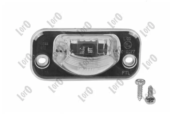 Lanterna da luz de fundo de matrícula traseira Volkswagen Transporter T4 70B, 70C, 7DB, 7DK, 70J, 70K, 7DC, 7DJ