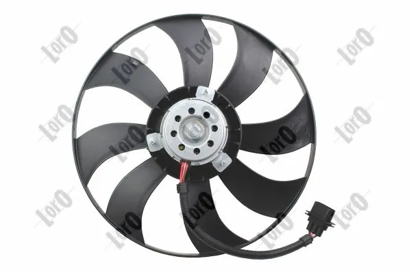 Ventilador elétrico de esfriamento montado (motor + roda de aletas) Skoda Fabia II 5J5, 545