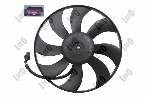 Ventilador elétrico de esfriamento montado (motor + roda de aletas) para Skoda Fabia II 5J5, 545