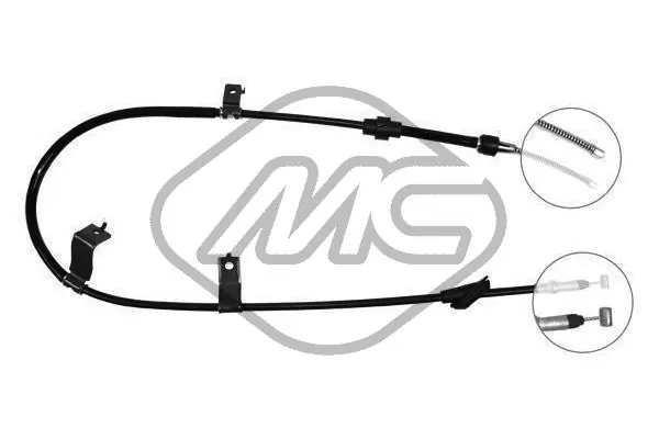 Cabo do freio de estacionamento traseiro direito Honda 47510SR0A02