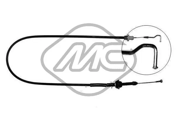 Cabo/pedal de gás (de acelerador) Beca Cables 708007