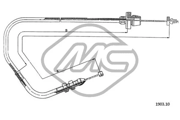  Cabo/pedal de gás (de acelerador) Fiat Panda I hatchback (141A) (1982 - 2003) I