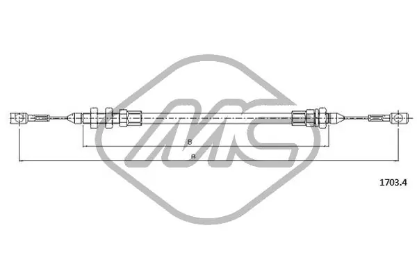 Cabo/pedal de gás (de acelerador) Adriauto 1103451 preço, a partir de 27,67 USD
