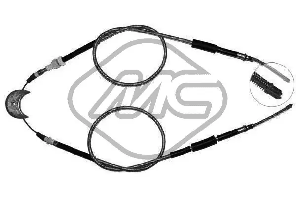 Cabo traseiro direito/esquerdo do freio de estacionamento para Ford Fiesta Mk2 FBD