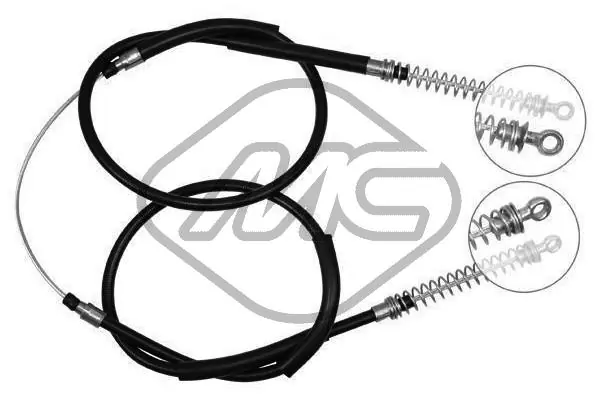 Cabo traseiro direito/esquerdo do freio de estacionamento 703001 Beca Cables