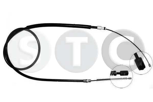 Cabo traseiro direito/esquerdo do freio de estacionamento Beca Cables 111004