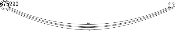 1397196080 Fiat/Alfa/Lancia Suspensão de lâminas traseiro