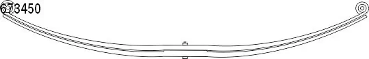 1329822080 Fiat/Alfa/Lancia Suspensão de lâminas traseiro