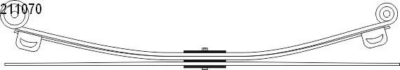 BK315560HJ Ford Suspensão de lâminas traseiro
