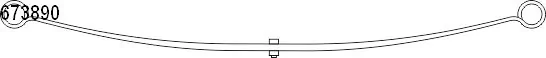 Suspensão de lâminas traseiro Iveco 504083610 preço, a partir de 146,42 USD