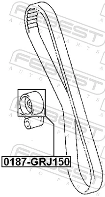 Compre Rolo de reguladora de tensão da correia do mecanismo de distribuição de gás Toyota Land Cruiser 