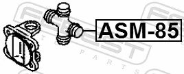 Cruzeta da junta universal traseira para Mitsubishi Lancer IV C6A, C7A