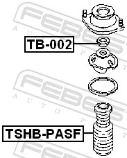 48331B1010 Daihatsu Bota de proteção de amortecedor dianteiro