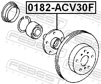 Cubo dianteiro Toyota Corolla VERSO R10
