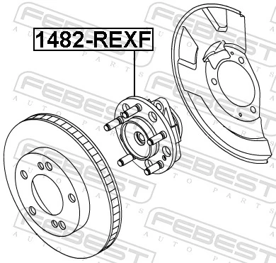 1482REXF Febest Cubo dianteiro