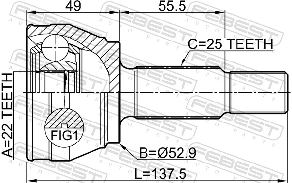 Compre Junta homocinética externa dianteira Ford Fiesta 