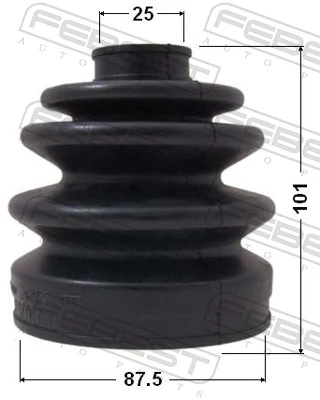 Bota de proteção externa de junta homocinética do semieixo dianteiro para Nissan Almera I N15