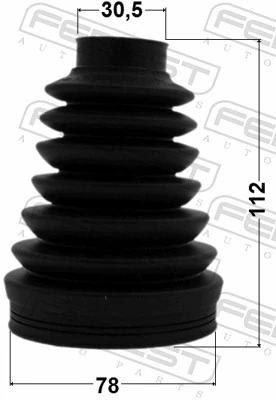 2315PT5 Febest Bota de proteção interna de junta homocinética do semieixo dianteiro