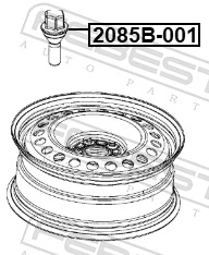 K06511051AA Fiat/Alfa/Lancia Parafuso de roda