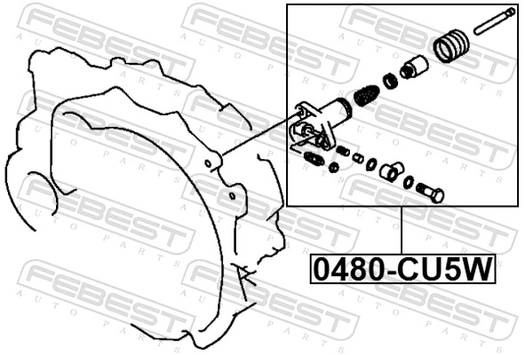 Cilindro de trabalho de embraiagem Mitsubishi Lancer IX CSA