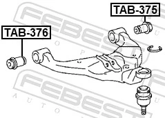 Bloco silencioso dianteiro do braço oscilante inferior Toyota Hilux preço, a partir de 16,30 USD