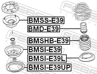 BMSIE39L Febest Espaçador (anel de borracha) da mola dianteira inferior