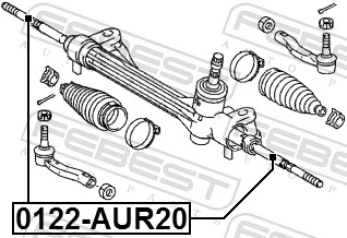 0122AUR20 Febest Tração de direção