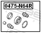  Kit de reparação de suporte do freio traseiro Mitsubishi Galant VII hatchback (E5A, E7A, E8A) (1992 - 1996) VII