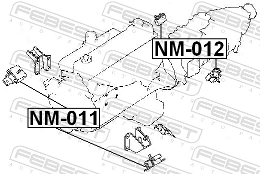  Coxim de transmissão (suporte da caixa de mudança) Nissan Patrol SUV (Y60) (1987 - 1997) 
