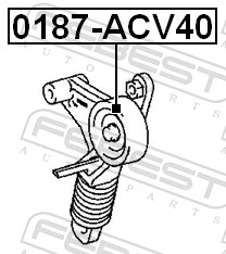 0187ACV40 Febest Reguladora de tensão da correia de transmissão