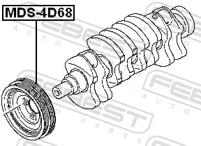 MDS4D68 Febest Polia de cambota