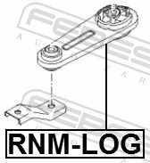 Coxim (suporte) traseiro de motor 700553755 Hans Pries (Topran)