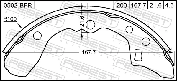 Sapatas do freio traseiras de tambor Mazda 323 II 3 dr 