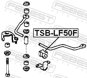 TSBLF50F Febest Bucha de estabilizador dianteiro