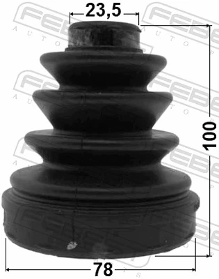 Bota de proteção interna de junta homocinética do semieixo dianteiro para Chevrolet Epica II V250