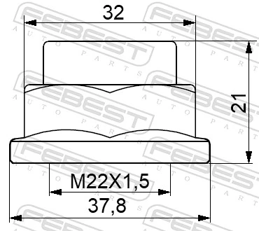 0598NHUB01 Febest 