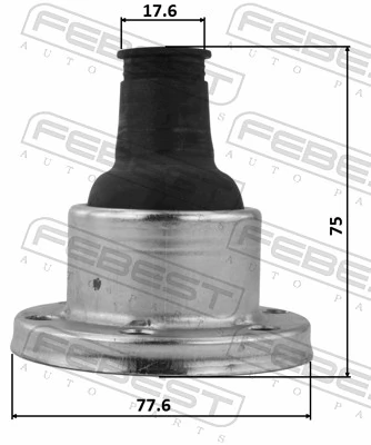 2715XC90SA Febest Bota de proteção da junta universal