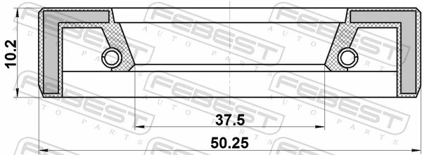 95FAY39501012X Febest Bucim da caixa de transferência, da árvore primária