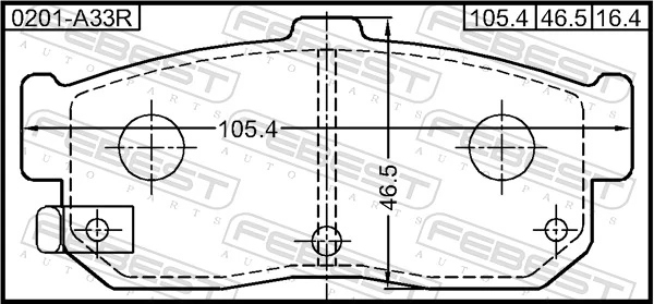 Sapatas do freio traseiras de disco para Nissan Sunny III N14