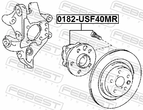 Cubo traseiro para Lexus LS 600H/600HL UVF4