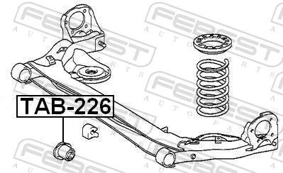 Bloco silencioso de viga traseira (de plataforma veicular) Toyota Avensis Verso LCM