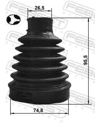 Bota de proteção interna de junta homocinética do semieixo dianteiro Renault Kangoo preço, a partir de 6,14 USD