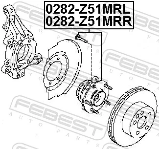 0282Z51MRL Febest Cubo dianteiro