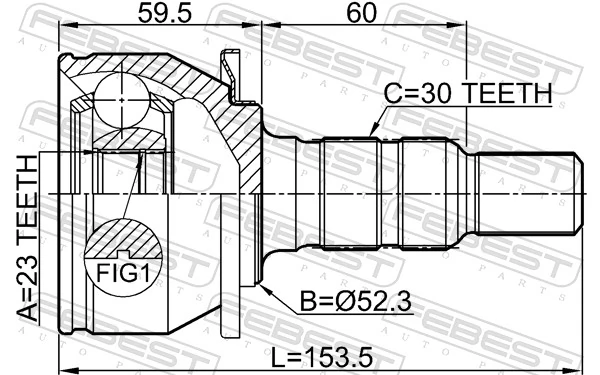 13296184 General Motors Junta homocinética externa dianteira
