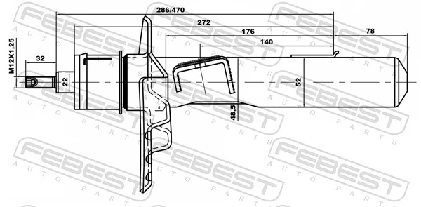 Amortecedor dianteiro Ford Mondeo IV CA2