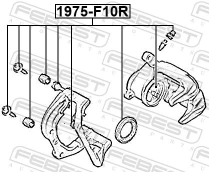 Kit de reparação de suporte do freio traseiro BMW X5  G05, F95