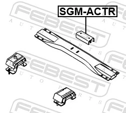 Coxim (suporte) traseiro de motor para SsangYong Actyon SPORTS QJ