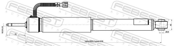 Amortecedor traseiro Toyota Land Cruiser PRADO J150